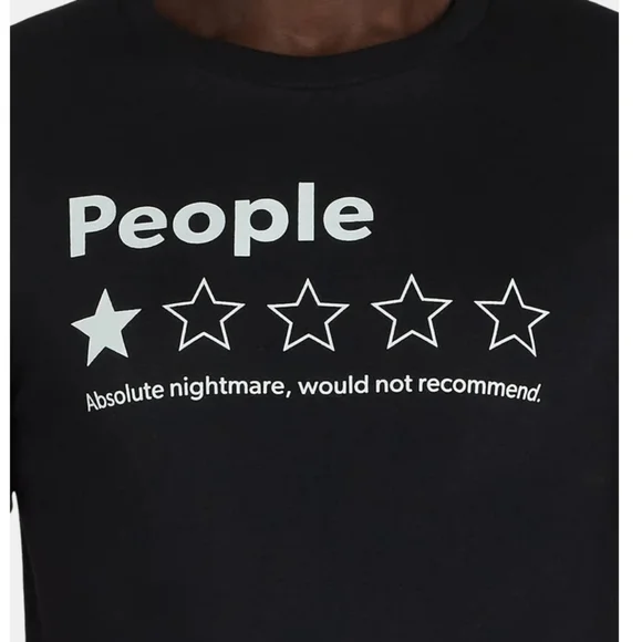 NWT 1 Star Rating Graphic Tee - Picture 2 of 3